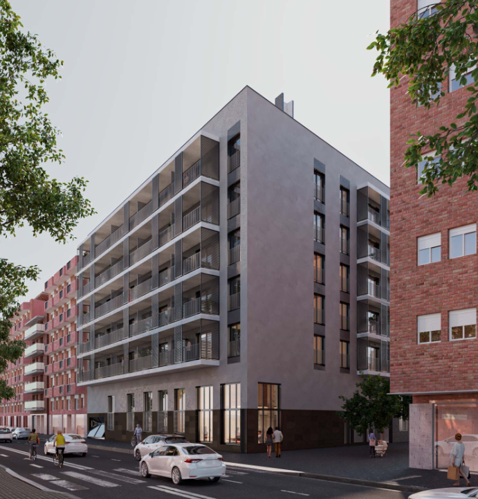 Propia Sants Residential Buidling - 71 apartments, Barcelona